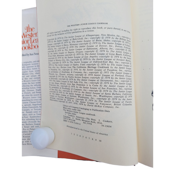 The Western Junior League Cookbook, edited by Ann Seranne, 1979, Hardcover Book - Picture 4 of 10